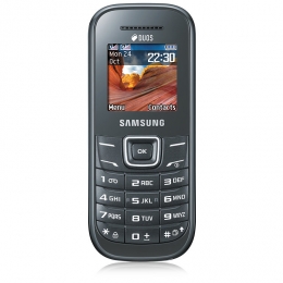 Фото Мобильный телефон Samsung E1202i Duos Dark Gray (GT-E1202DAISEK)