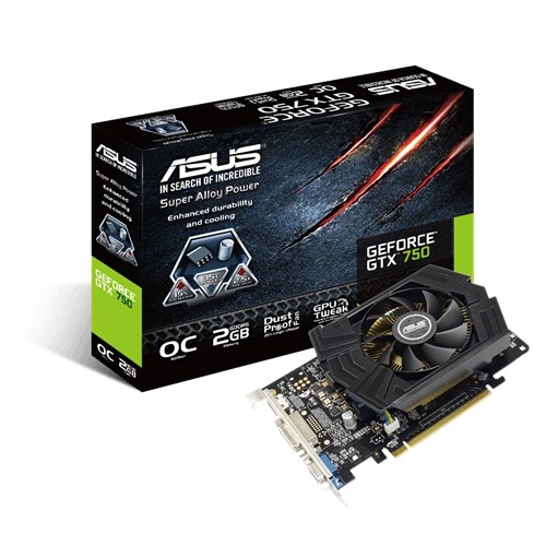 Видеокарта ASUS GeForce GTX750 2GB DDR5 OC (GTX750-PHOC-2GD5