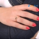 Фото Cartier Love в розовой позолоте с фианитами