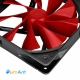 Фото Корпусный вентилятор Thermaltake Pure 12 C Red, 120мм (CL-F037-PL12RE-A)