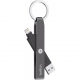 Фото Кабель-брелок Belkin USB 2.0 Lightning charge Keychain Gray (F8J172btGRY)