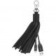 Фото Кабель-брелок Belkin USB 2.0 Lightning charge Tassel Black (F8J174bt06INBLK)