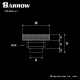 Фото Датчик температуры Barrow (TCWD-V1) в виде заглушки золото