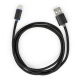 Фото Дата кабель USB 2.0 AM to Lightning 1m LED black Vinga