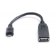 Фото Дата кабель USB 2.0 micro 5P to AF OTG 0.1m REAL-EL