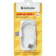 Фото Дата кабель USB08-03BH USB - Micro USB, white, 1m Defender (87477)