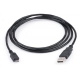 Фото Дата кабель USB 2.0 AM to Micro 5P 1.8m Vinga (USBAMmicro01-1.8)