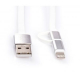 Фото Дата кабель USB 2.0 AM to Micro 5P&Lightning 1.0m Vinga (USBAMMICRO&Lightning-1.0)