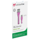 Фото Дата кабель USB 2.0 AM to Lightning 1.0m pink CellularLine (USBDATACFLMFIIPH5P)