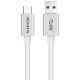 Фото Дата кабель USB 3.1 - USB-C 3.1A 1.0m ADATA (ACA3AL-100CM-CSV)