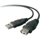 Фото Дата кабель USB2.0 AM/AF 3.0m Belkin (F3U153CP3M)