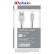 Фото Дата кабель USB 2.0 AM to Lightning 1.0m silver Verbatim (48859)