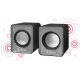 Фото Акустическая система Defender SPK 22 2х2,5W USB grey (65504)