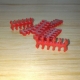 Фото Держатель кабелей 10-pin красный открытый