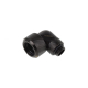 Фото Угловой штуцер-коннектор 90° для жестких трубок Alphacool Eiszapfen 16мм, черный