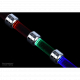 Фото Штуцер с RGB-подсветкой для трубок 13мм Alphacool Aurora, хром