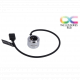 Фото Штуцер с LED-подсветкой для трубок 16мм Alphacool Aurora, хром