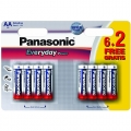 Фото Батарейка Panasonic Everyday Power AA BLI 8 (6+2) Alkaline (LR6REE/8B2F)