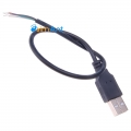 Фото Штекер USB тип A с кабелем для пайки