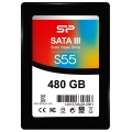 Фото Твердотельный накопитель Silicon Power Slim S55 480GB 2.5" SATAIII TLC (SP480GBSS3S55S25)