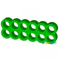 Фото Cable combs 12-pin (питание видеокарты) зеленый закрытый