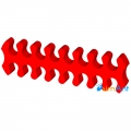 Фото Держатель кабеля 16-pin (питание видеокарты) красный открытый