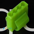 Фото Штекер Molex 4-pin яркий зеленый (кислотный зеленый)