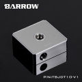 Фото Barrow Brass DDC Pump Top Cover with Decorative Steel Sheet Top Drawing Silver (TBJDT10-V1)