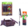 Фото Игровая фигурка Minecraft Alex with Boat серия 3(16491M)