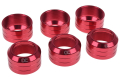 Фото Накидная гайка для моддинга Alphacool Eiszapfen 16 мм HardTube красные 6 шт.