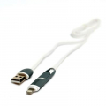 Фото Дата кабель USB 2.0 AM to Lightning + Micro 5P 1.0m PowerPlant (KD00AS1292)
