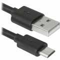 Фото Дата кабель USB08-10BH USB - Micro USB, black, 3m Defender (87469)