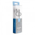 Фото Дата кабель USB 2.0 AM to Lightning + Micro 5P + Type-C 1.0m metal black Vinga (VRC151BK)