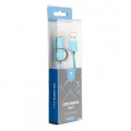 Фото Дата кабель USB 2.0 AM to Lightning + Micro 5P 1.0m fabric blue Vinga (VRC651B)