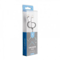 Фото Дата кабель USB 2.0 AM to Lightning + Micro 5P + Type-C 1.0m gray/black Vinga (VRC061BK)