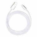 Фото Дата кабель USB 2.0 AM to Lightning 1m nylon silver Vinga (VCPDCLNB1S)