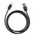 Фото Дата кабель USB 2.0 AM to Type-C 1m stainless steel black Vinga (VCPDCTCSSJ1BK)