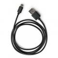 Фото Дата кабель USB 2.0 AM to Micro 5P PVC 1m black Vinga (VCPDCM1BK)