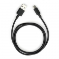 Фото Дата кабель USB 2.0 AM to Type-C PVC 1m black Vinga (VCPDCTC1BK)