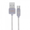 Фото Дата кабель USB 2.0 AM to Type-C 1.0m Regor silver Remax (RC-098A-SILVER)