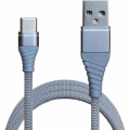 Фото Дата кабель USB 2.0 AM to Type-C 1.2m 2A Grey Grand-X (NC012GR)