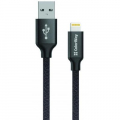 Фото Дата кабель USB 2.0 AM to Lightning 1.0m black ColorWay (CW-CBUL004-BK)