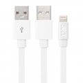 Фото Дата кабель USB 2.0 AM to Lightning 1.2m Freedom White JUST (LGTNG-FRDM-WHT)