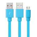Фото Дата кабель USB 2.0 AM to Micro 5P 1.2m Freedom Blue JUST (MCR-FRDM-BL)