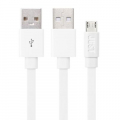 Фото Дата кабель USB 2.0 AM to Micro 5P 1.2m Freedom White JUST (MCR-FRDM-WHT)