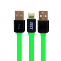 Фото Дата кабель USB 2.0 AM to Lightning 1.2m Rainbow Green JUST (LGTNG-RNBW-GRN)