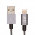 Фото Дата кабель USB 2.0 AM to Lightning 1.2m Selection Grey JUST (LGTNG-SLCN-GR)