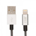 Фото Дата кабель USB 2.0 AM to Lightning 1.2m Selection Silver JUST (LGTNG-SLCN-SLVR)