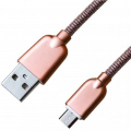 Фото Дата кабель USB 2.0 AM to Micro 5P 1.0m 1.5A, Rose Gold Grand-X (MM02RG)
