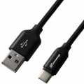 Фото Дата кабель USB 2.0 AM to Micro 5P 1.0m Black/Black Grand-X (NM01BB)